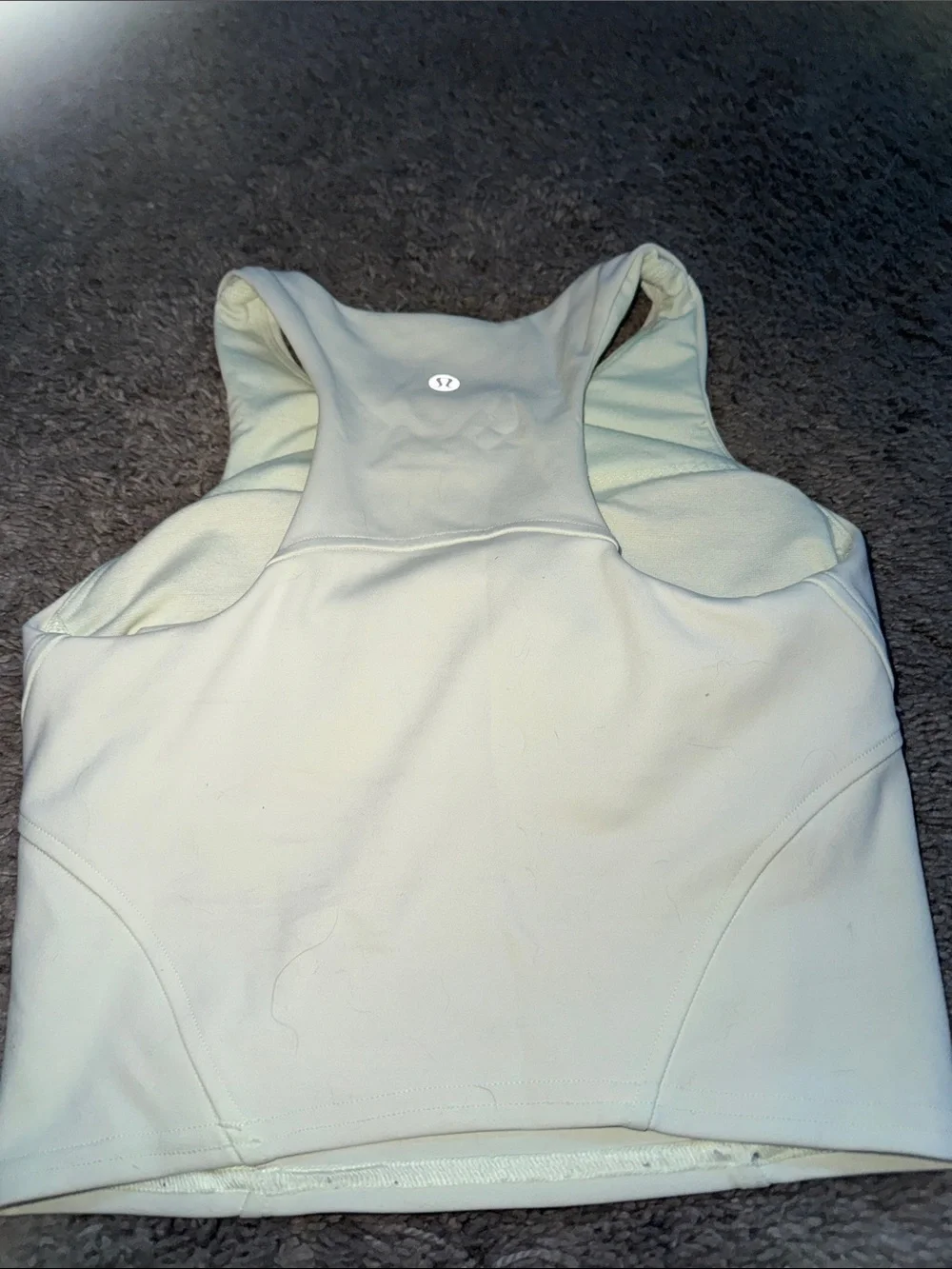 lululemon athletica White High-Neck Crop Tank